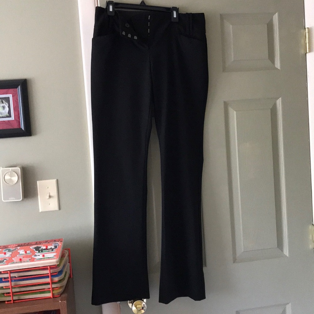Black Cassidy fit flared dress pants